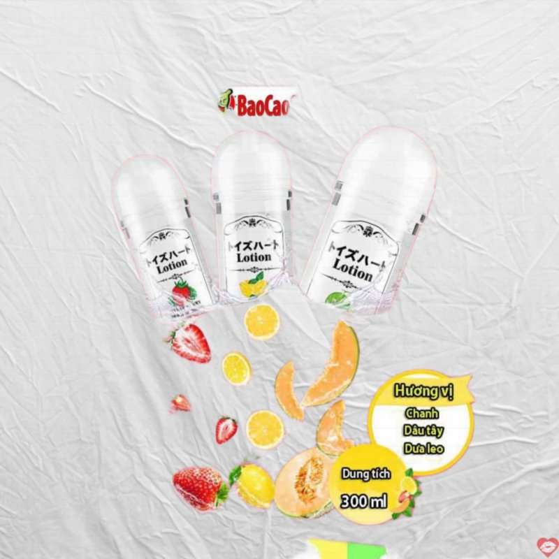 Gel bôi trơn 3in1 Nhật Bản hương trái cây 300ml 