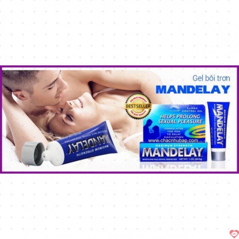 Gel bôi trơn Mandelay 2in1 Tăng khoái cảm Kéo dài thời gian 