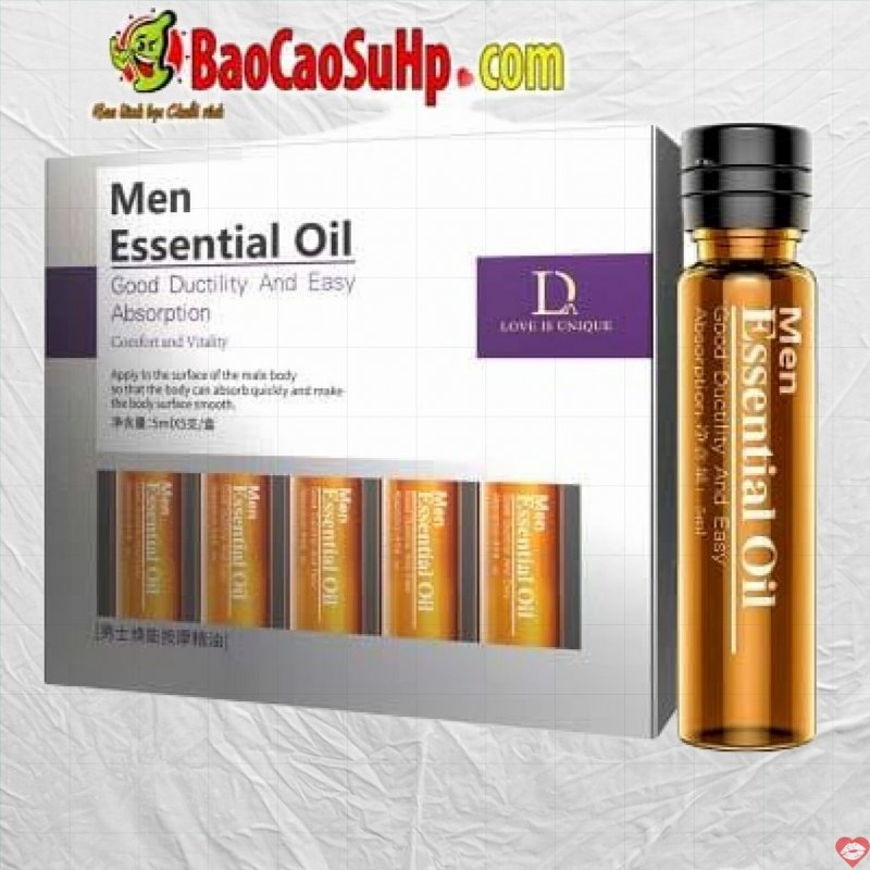 Gel massage body Men Essential Oil 25ml thư giãn giảm căng thẳng 