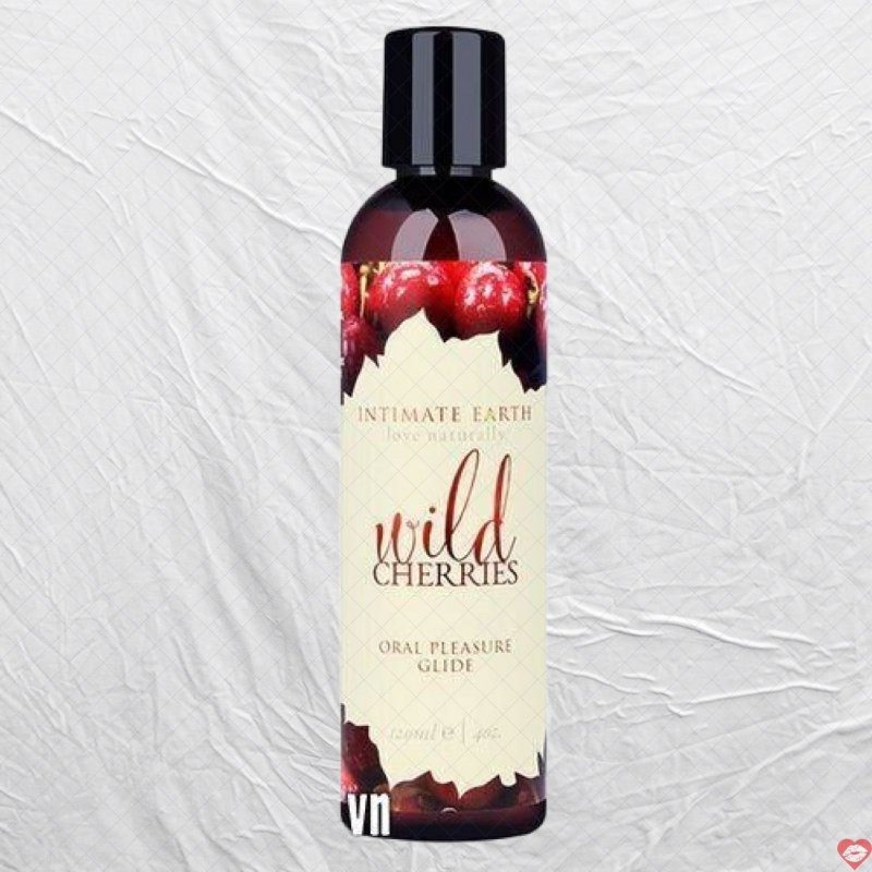 Gel bôi trơn Intimate Earth vị cherry 120ml tăng khoái cảm 