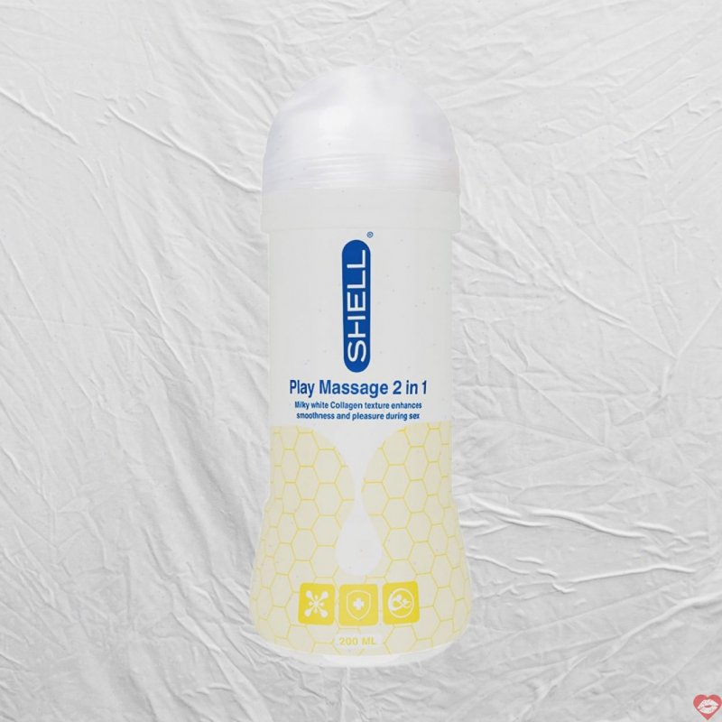 Gel bôi trơn Shell Play 2in1 Collagen 200ml mềm mượt kích thích 