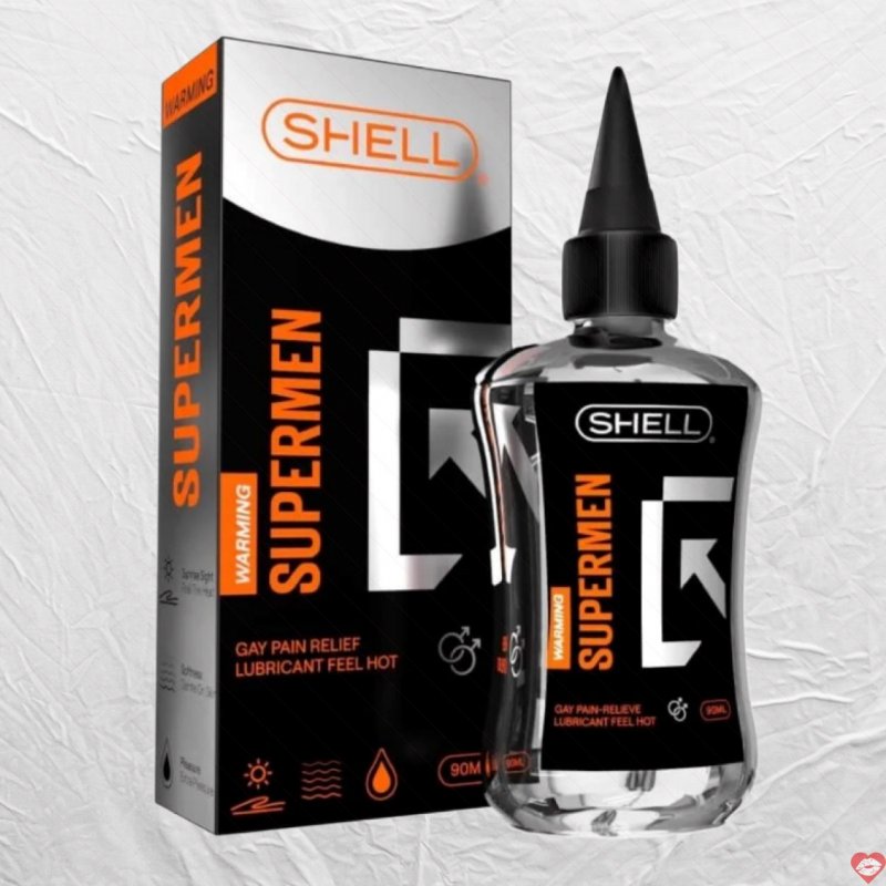 Gel bôi trơn ấm nóng Shell Supermen kích thích cảm xúc, tăng hưng phấn 