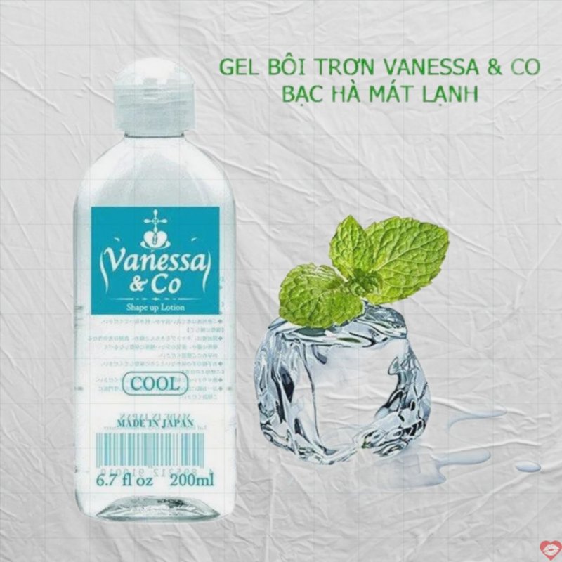 Gel bôi trơn Vanessa Nhật Bản bạc hà mát lạnh kích thích 