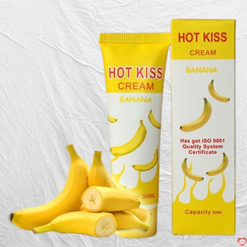 Kem bôi trơn HotKiss 30ml hương chuối chuẩn khoái cảm 
