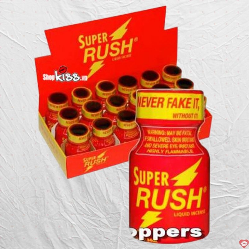 Popper Super Rush đỏ 10ml Chính hãng Cao cấp Hút Phê Nhanh 
