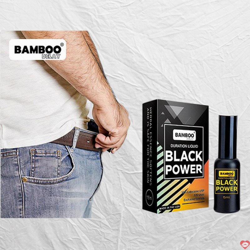 Xịt Kéo Dài Bamboo Delay Black Power Mỹ - Tăng Bản Lĩnh Nam 