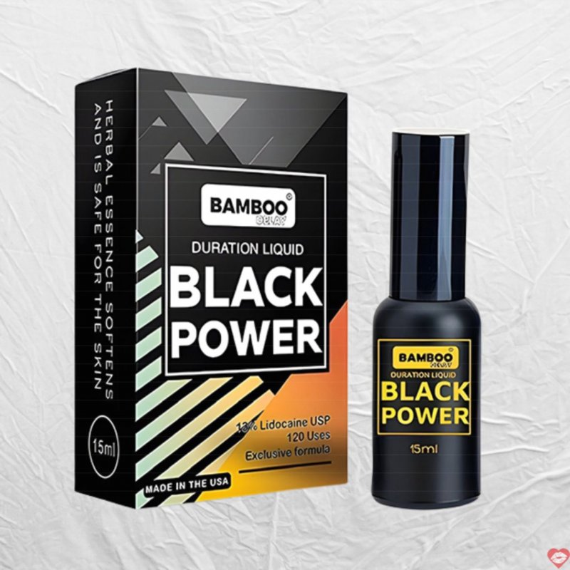Xịt Chống Xuất Tinh Sớm Bamboo Black Power 15ml Mỹ Chính Hãng 