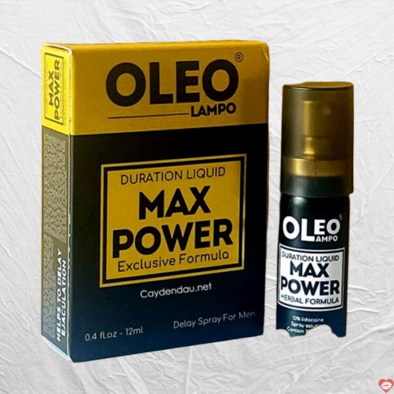 Oleo Max Power 12ml chai xịt tăng cường, kéo dài bền bỉ 
