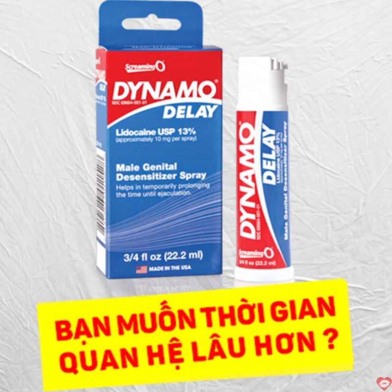 Chai xịt Dynamo kéo dài thời gian quan hệ nam giới hiệu quả 