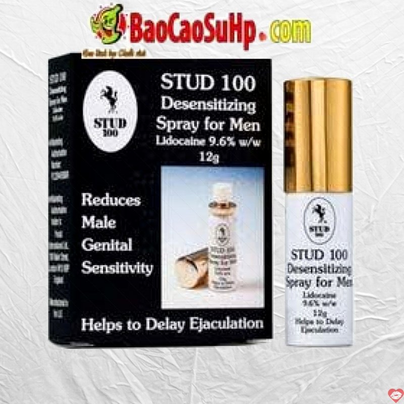 Chai Xịt Stud 100 UK Nắp Vàng Hàng Chuẩn 100% Giá Tốt 