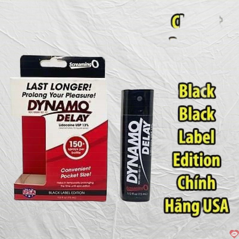 Chai xịt Dynamo Delay Black Label USA chính hãng tốt nhất 
