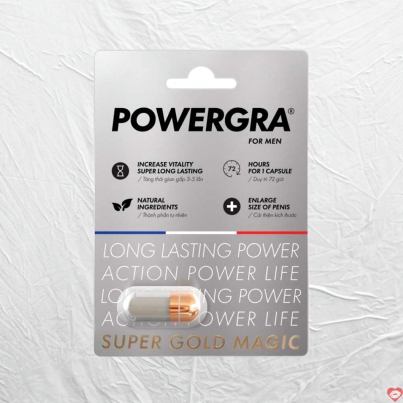 Powergra For Men viên uống tăng cường sinh lý kéo dài thời gian hiệu quả 