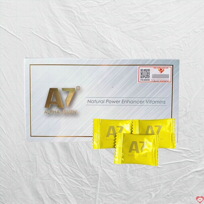 Kẹo nhân sâm Alpha Seven A7 tăng sinh lực mạnh mẽ hấp dẫn 