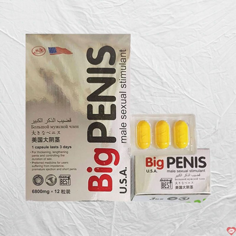 Thuốc tăng cường sinh lý nam Big Penis chính hãng hiệu quả cao 