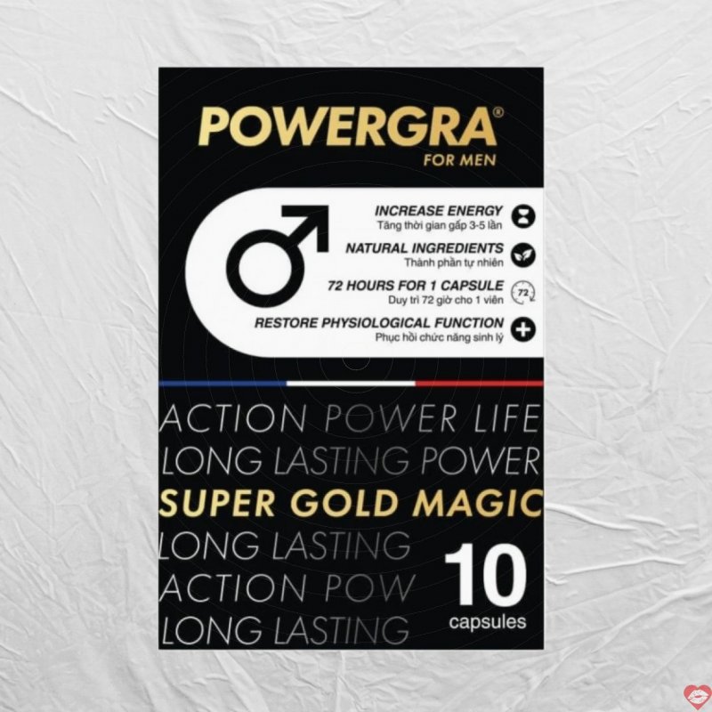 Viên Uống Powergra Supper Gold Magic Hỗ Trợ Sinh Lý Nam Giới 