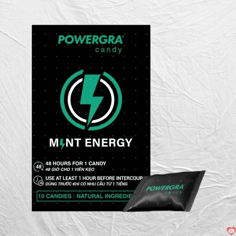 Kẹo Bạc Hà Powergra Tăng Lực Hương Vị Mát Lạnh 