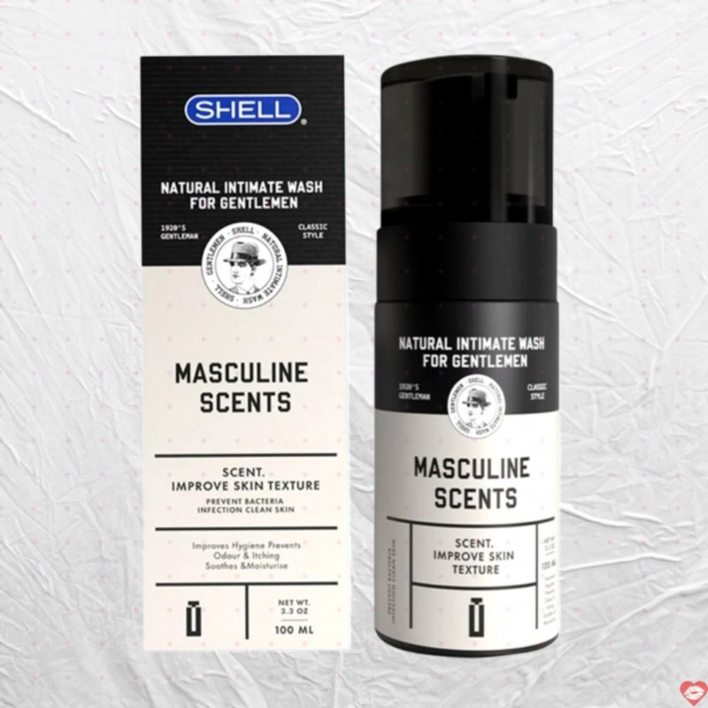 Dung Dịch Vệ Sinh Nam Shell Masculine Dạng Bọt Thơm Mát 