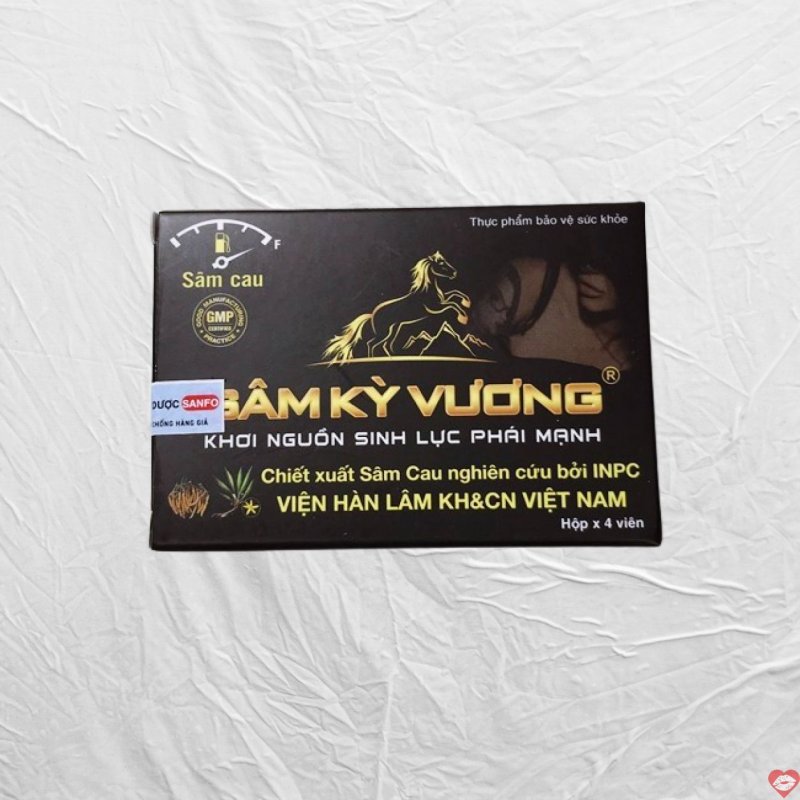 Thảo dược tăng sinh lý Sâm Kỳ Vương hộp 4 viên tốt nhất 