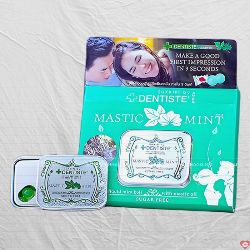 Kẹo ngậm BJ MASTIC MINT 20 viên tăng hương vị hấp dẫn 