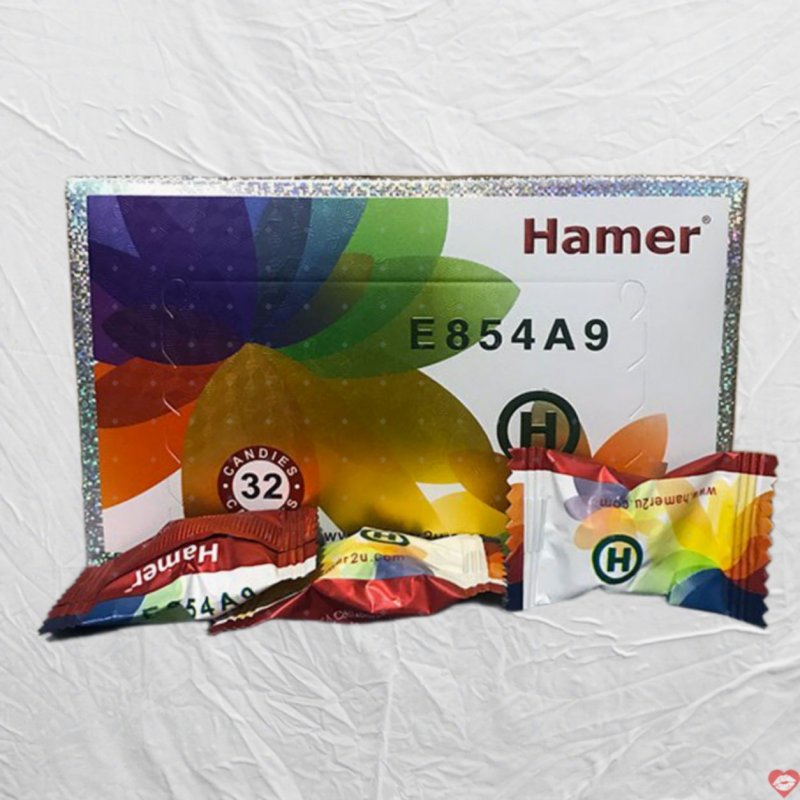 Kẹo nhân sâm Hamer E854A9 hộp 32 viên tăng cường sức khỏe 