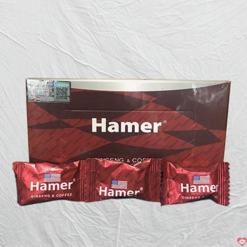 Kẹo sâm Hamer Mỹ 32 viên tăng lực sức khỏe ngon bổ 