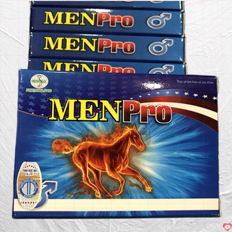 MenPro Hộp 4 Viên - Tăng Cường Sinh Lý, Bền Bỉ Đêm Dài 