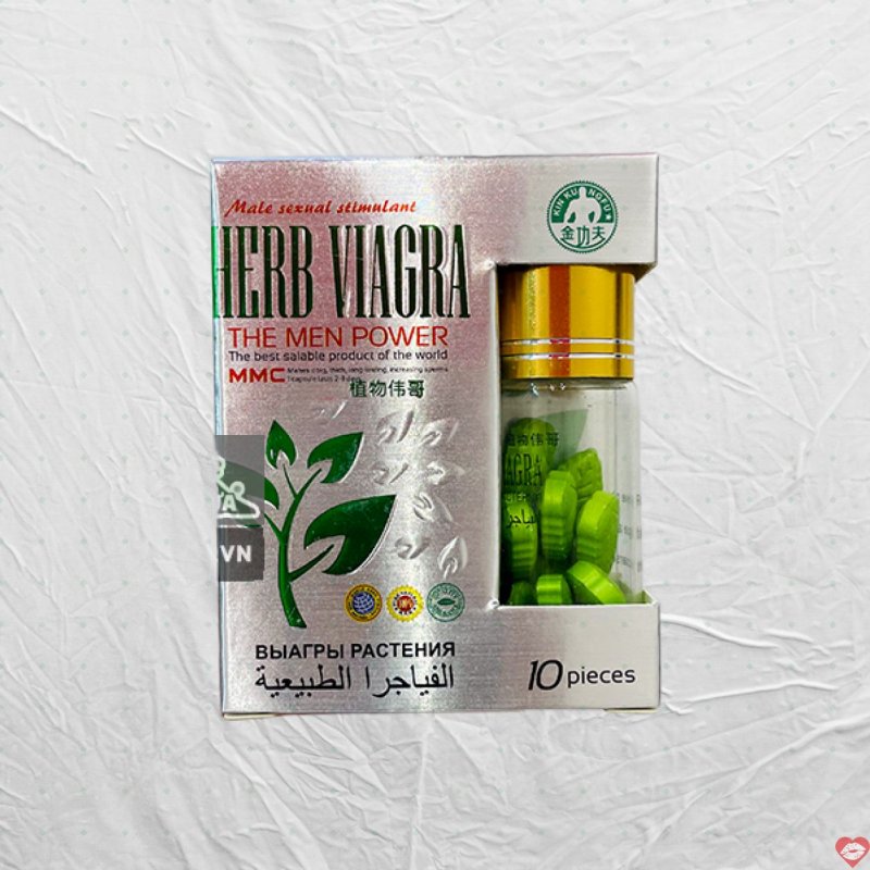 Herb Viagra thảo dược tăng cường sinh lý nam hộp 10 viên chính hãng 