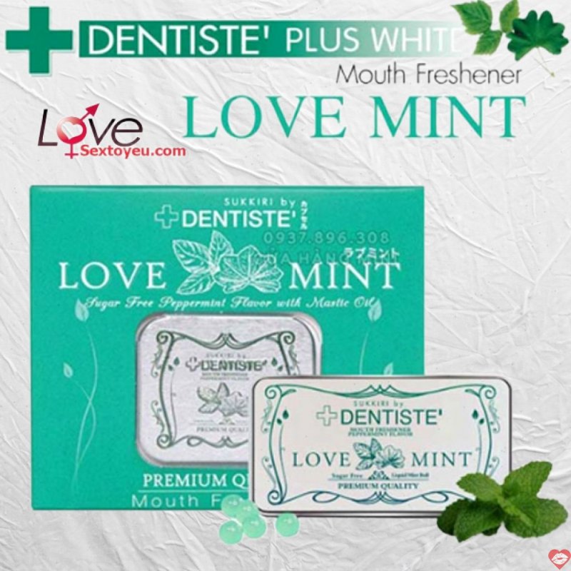 Kẹo ngậm BJ Love Mint thơm mát kích thích cảm xúc, tăng hưng phấn 