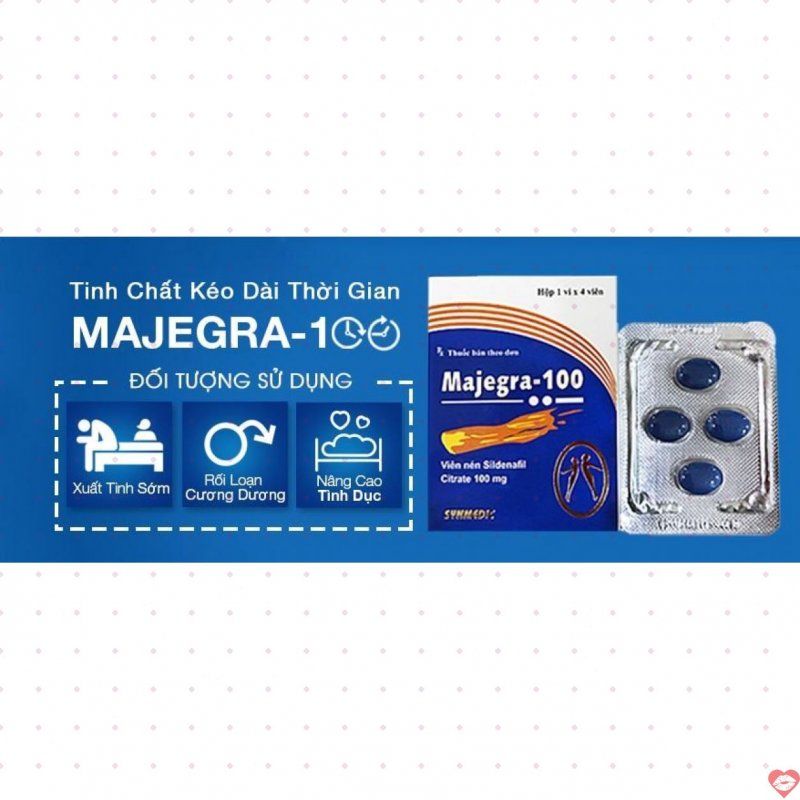 Majegra 100mg kéo dài thời gian quý ông tăng cường sinh lý 