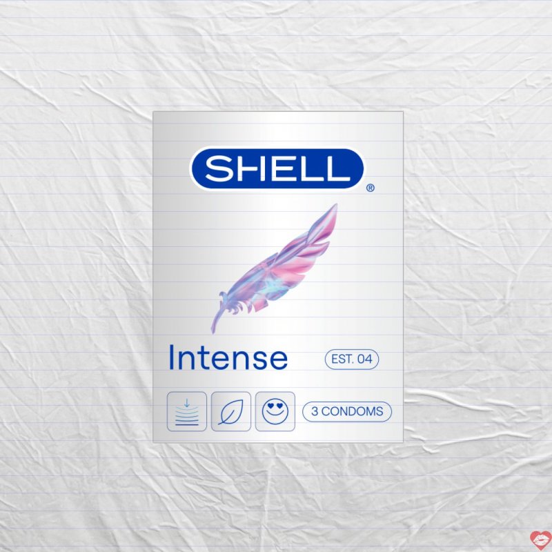 Bao Cao Su Shell Intense Siêu Mỏng 0.04mm Kích Thích Cực Đã Hộp 3 