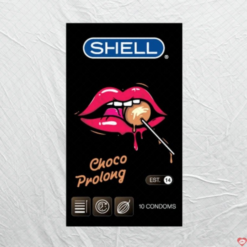 Shell Choco Prolong siêu mỏng kéo dài thời gian hương socola hộp 10 