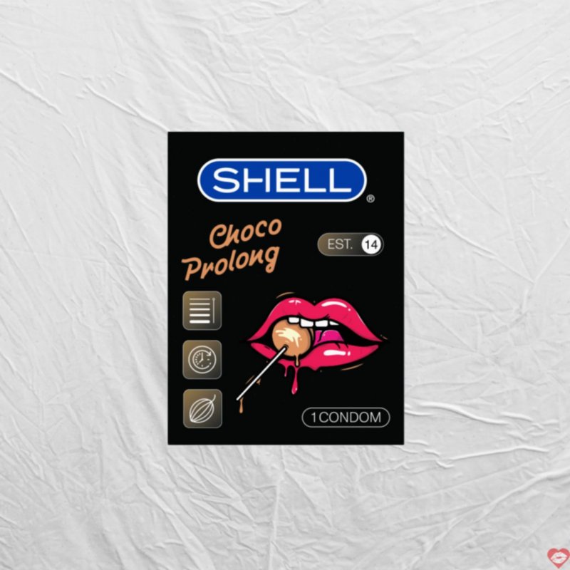 Bao cao su Shell Choco Prolong siêu mỏng kéo dài hương socola 