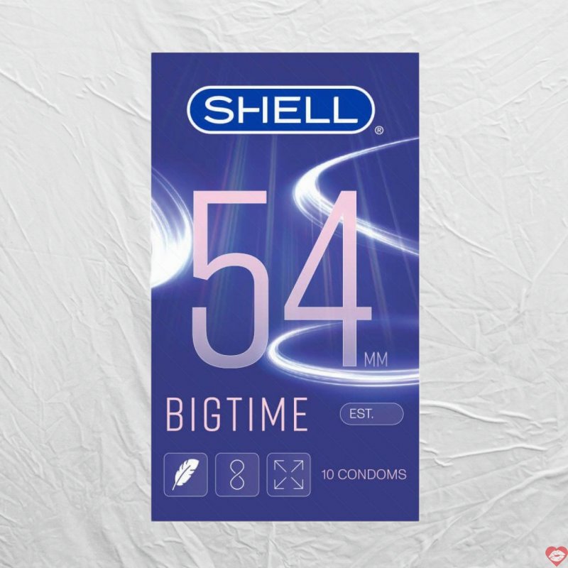 Bao Cao Su Shell Bigtime 54mm Siêu Mỏng Kéo Dài Thời Gian 