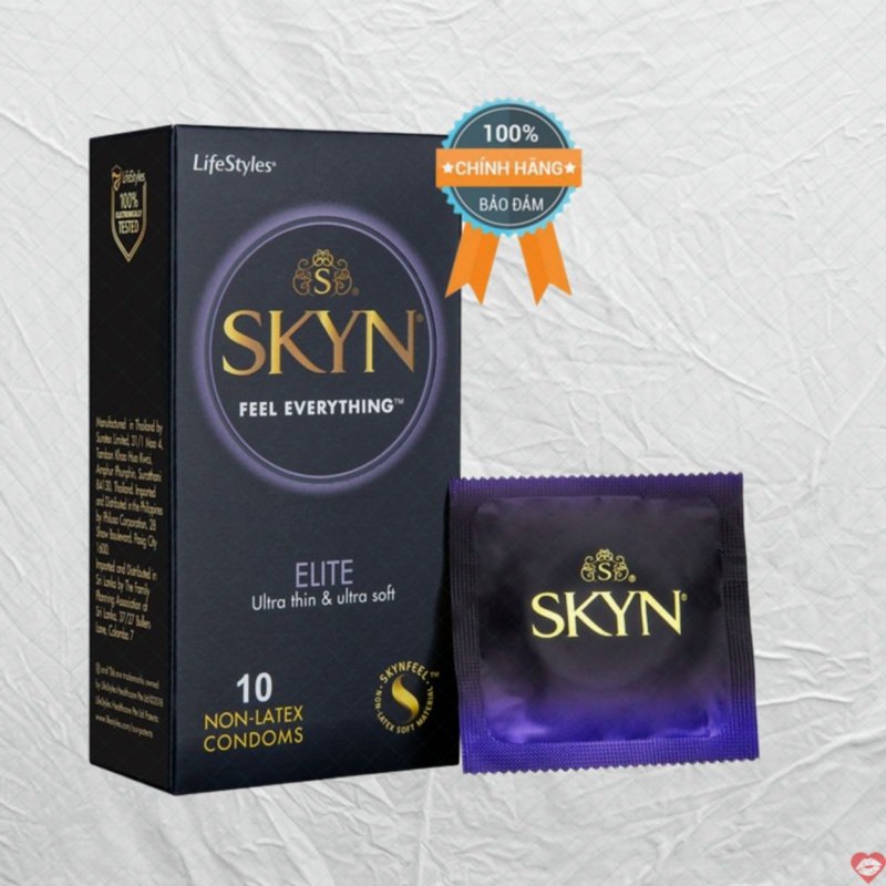Skyn Elite siêu mỏng thoải mái an toàn tăng khoái cảm 