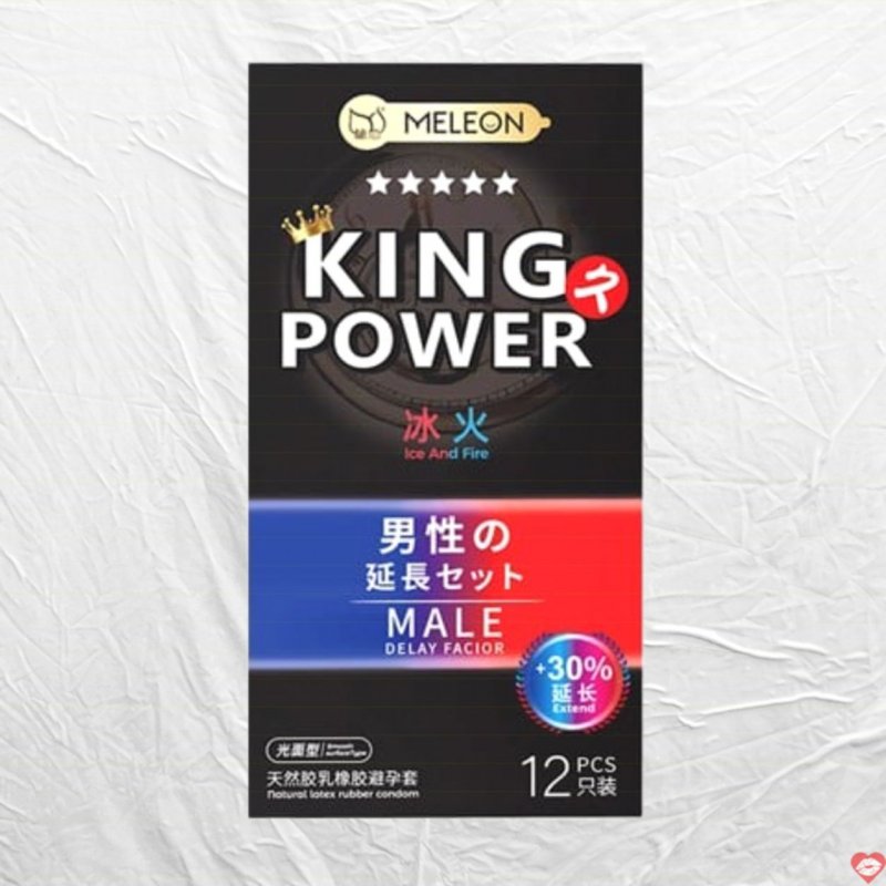 Bao Cao Su Meleon King Power Ice And Fire Kéo Dài 30% Hộp 