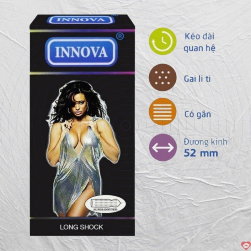 Bao Cao Su Innova Đen 12s Siêu Mỏng, Êm Ái, Bán Chạy 
