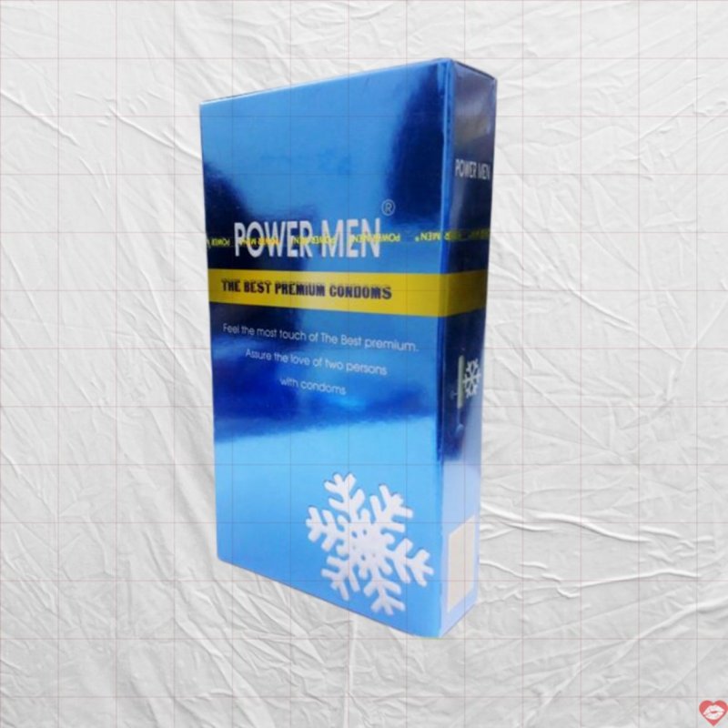 Bao cao su siêu mỏng Power Men hương bạc hà 0.03 kích thích 