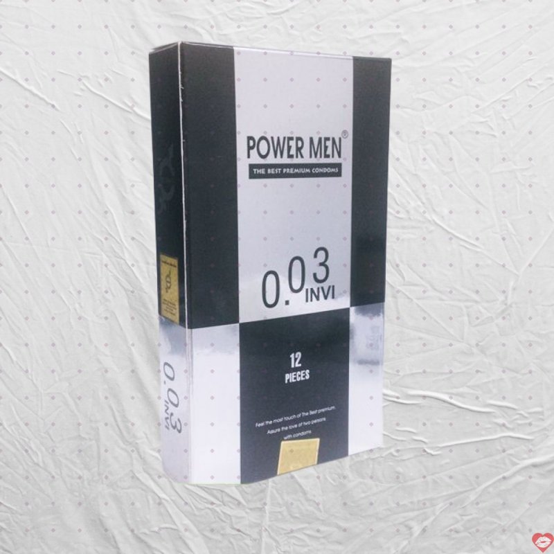 Power Men 0.03 Invi Bao Cao Su Siêu Mỏng Đảm Bảo An Toàn 