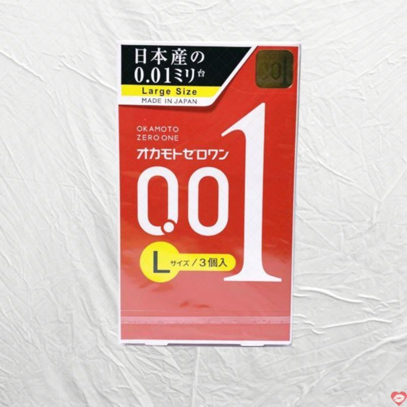 Bao cao su 0.01 Size Lớn Okamoto Siêu Mỏng Cảm Giác Chân Thật 