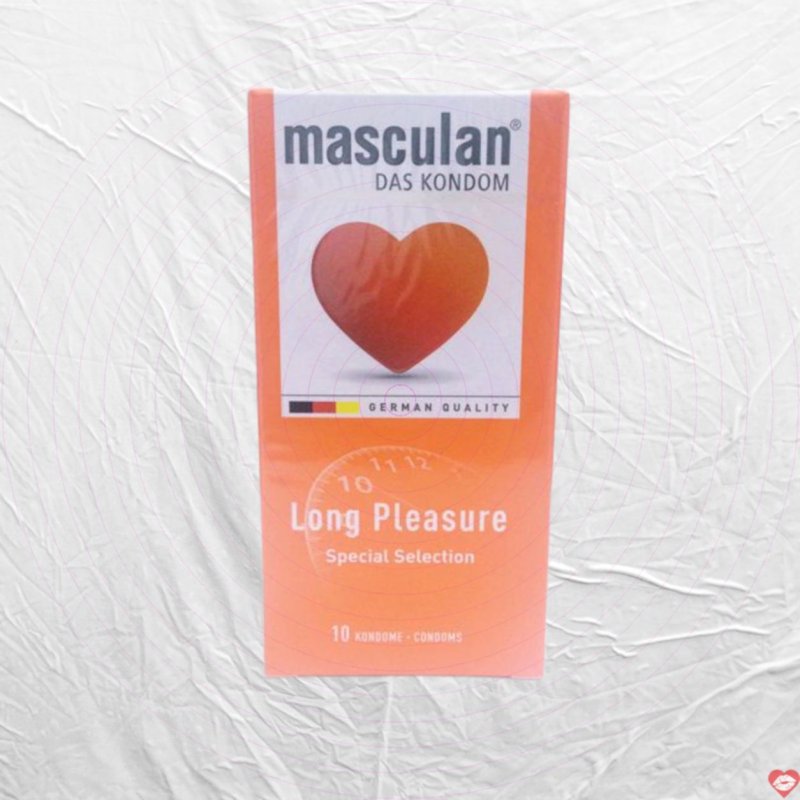 Masculan Long Pleasure Đức Bao Cao Su Kéo Dài Tận Hưởng An Toàn 