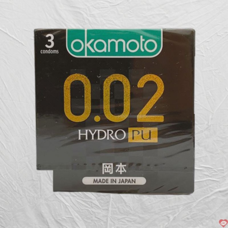 Okamoto 0.02 Hydro PU siêu mỏng an toàn cực thoải mái giá tốt 