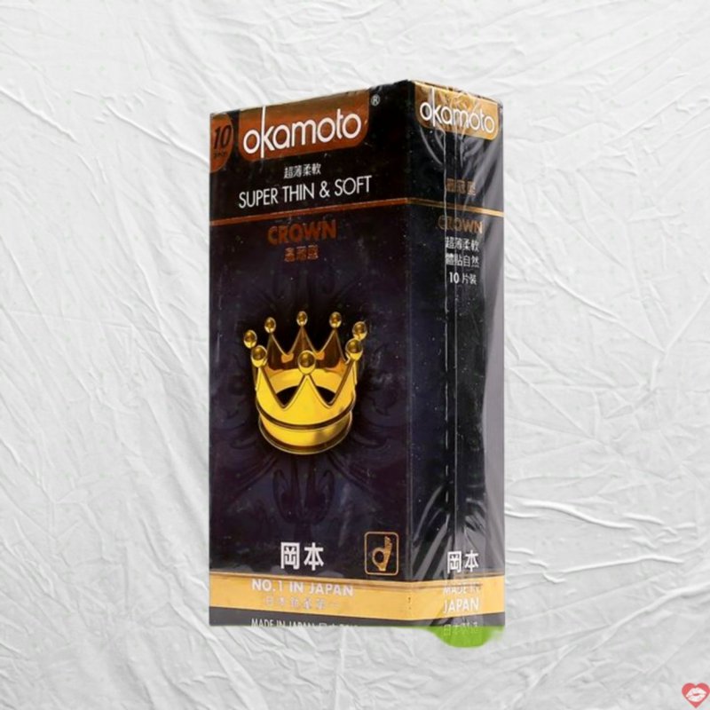 Bao cao su OKAMOTO Crown Vương miện siêu mỏng kích thích 