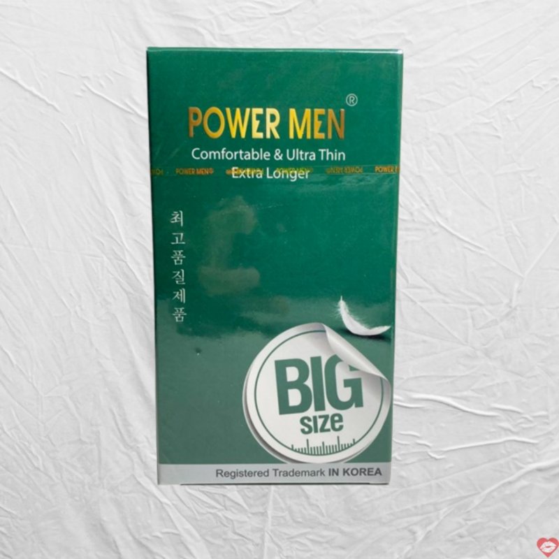 Bao cao su siêu mỏng 55mm Power Men kéo dài thời gian tối ưu 