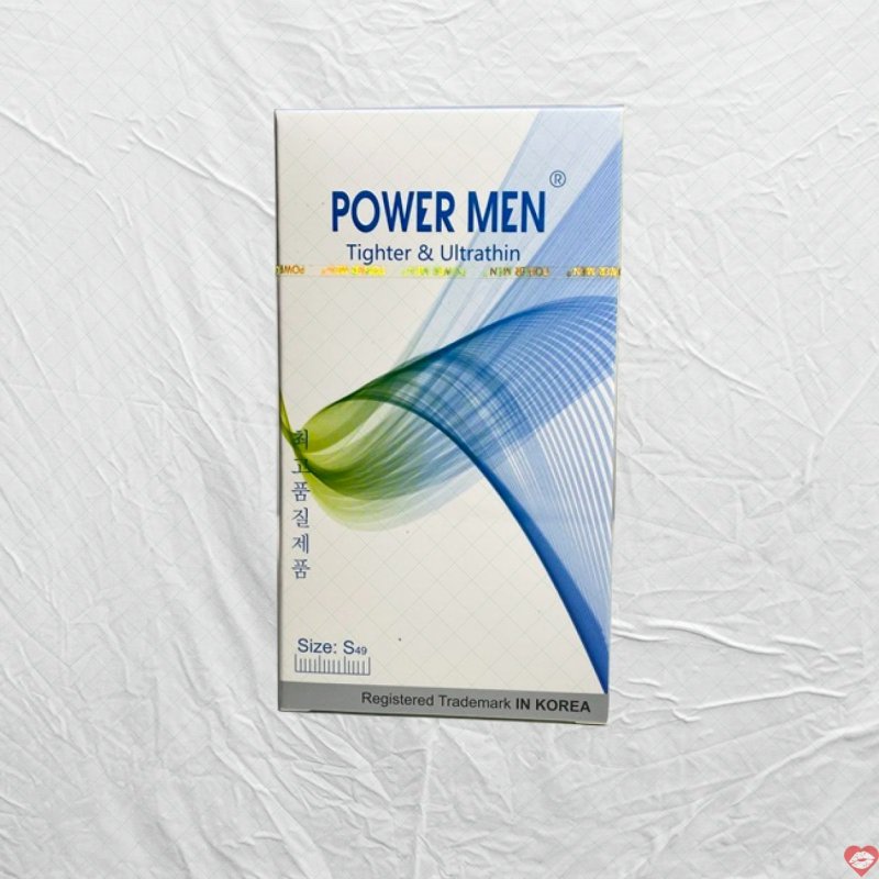 Bao cao su 49mm mỏng siêu mượt Power Men size nhỏ bảo vệ tối ưu 