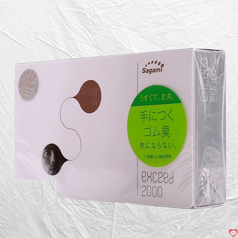 Bao cao su Sagami Exceed 2000 siêu mỏng thoải mái an toàn 