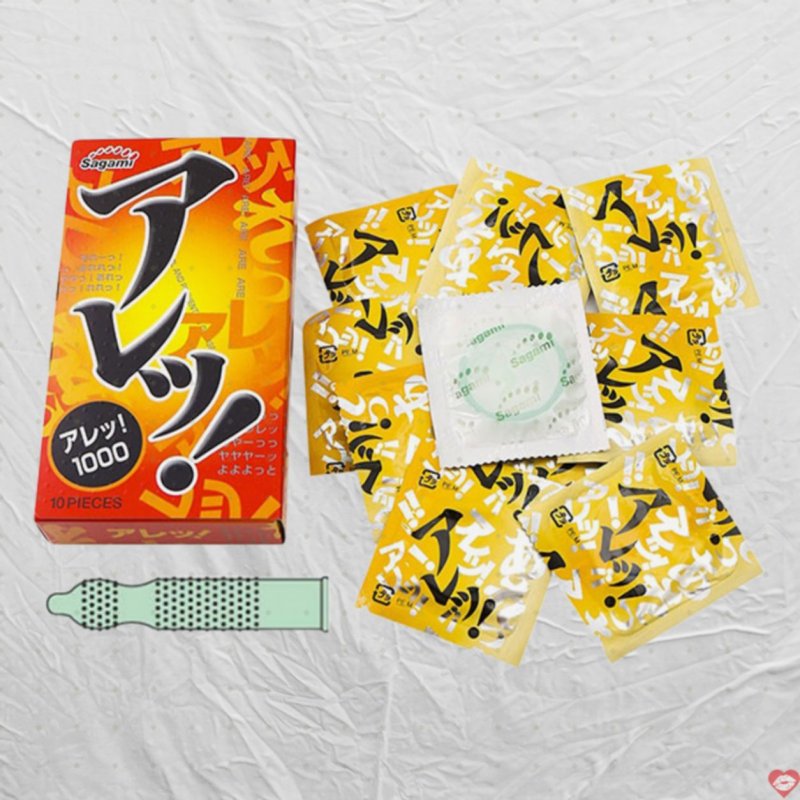 Bao Cao Su Sagami Are Are Gai Nổi Siêu Mỏng Kích Thích Cực Đã 
