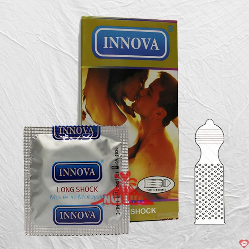 Bao cao su Innova Vàng 12 cái an toàn mềm mại tăng khoái cảm 