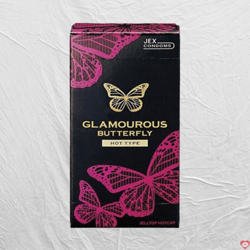 Bao cao su Jex Glamourous Butterfly Hot 12 cái chất lượng cao 