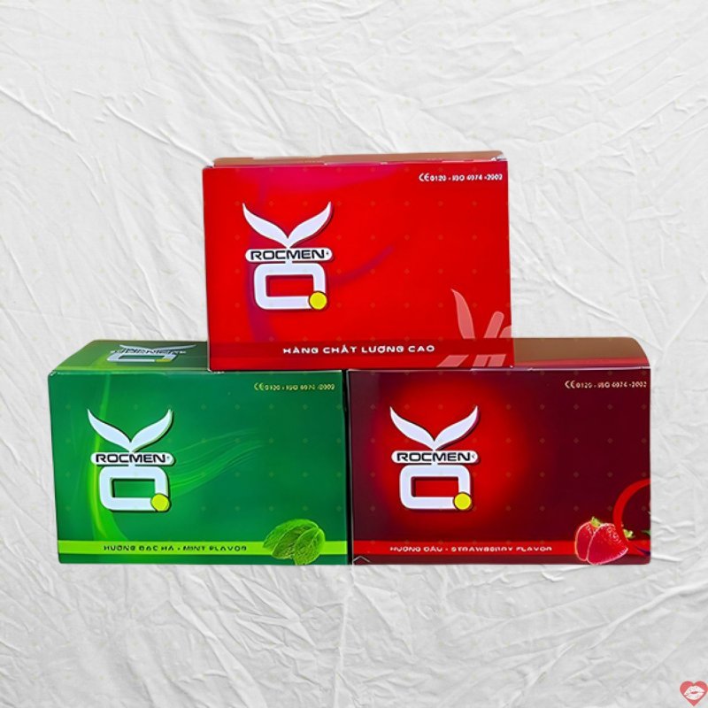 Bao cao su Rocmen OK siêu mỏng 144 cái an toàn thoải mái 