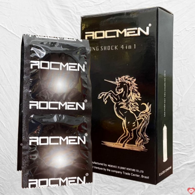 Rocmen 4in1 chống xuất tinh sớm gai toàn thân tăng khoái cảm 